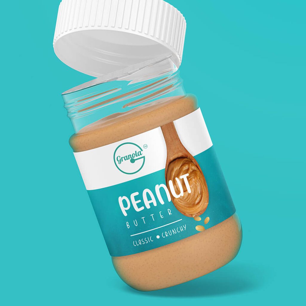 Peanut Butter Package Design for the brand Granola