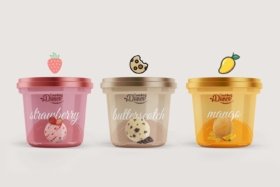 Ice-Cream Packaging Design for the Brand Goodbell Dune's