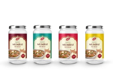 Label Design for Mumbai Pav Bhaji Masala By Aditi Foods
