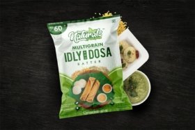 Package design for Naturals Multigrain Idly and Dosa Batter