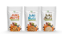 How adorable is this  packaging design for the brand Juki Nuts!