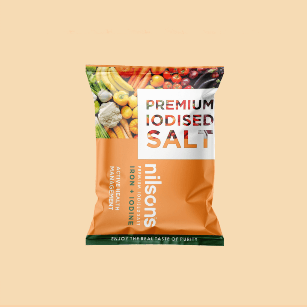 Nilson's Premium Iodised Salt Package design