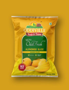 Pouch packaging design for Oddifresh Mango Slice