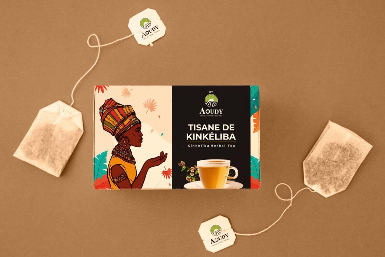 Aoudy Kinkeliba Herbal Tea Package Design