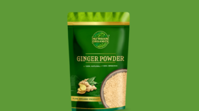 Nutrigain Organics Ginger Powder Package Design
