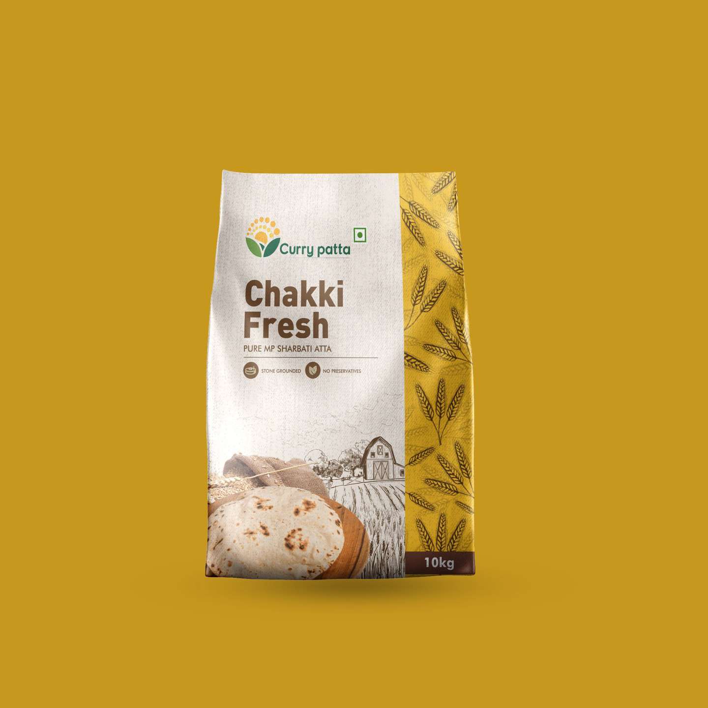 Atta Flour Bag Packaging Design