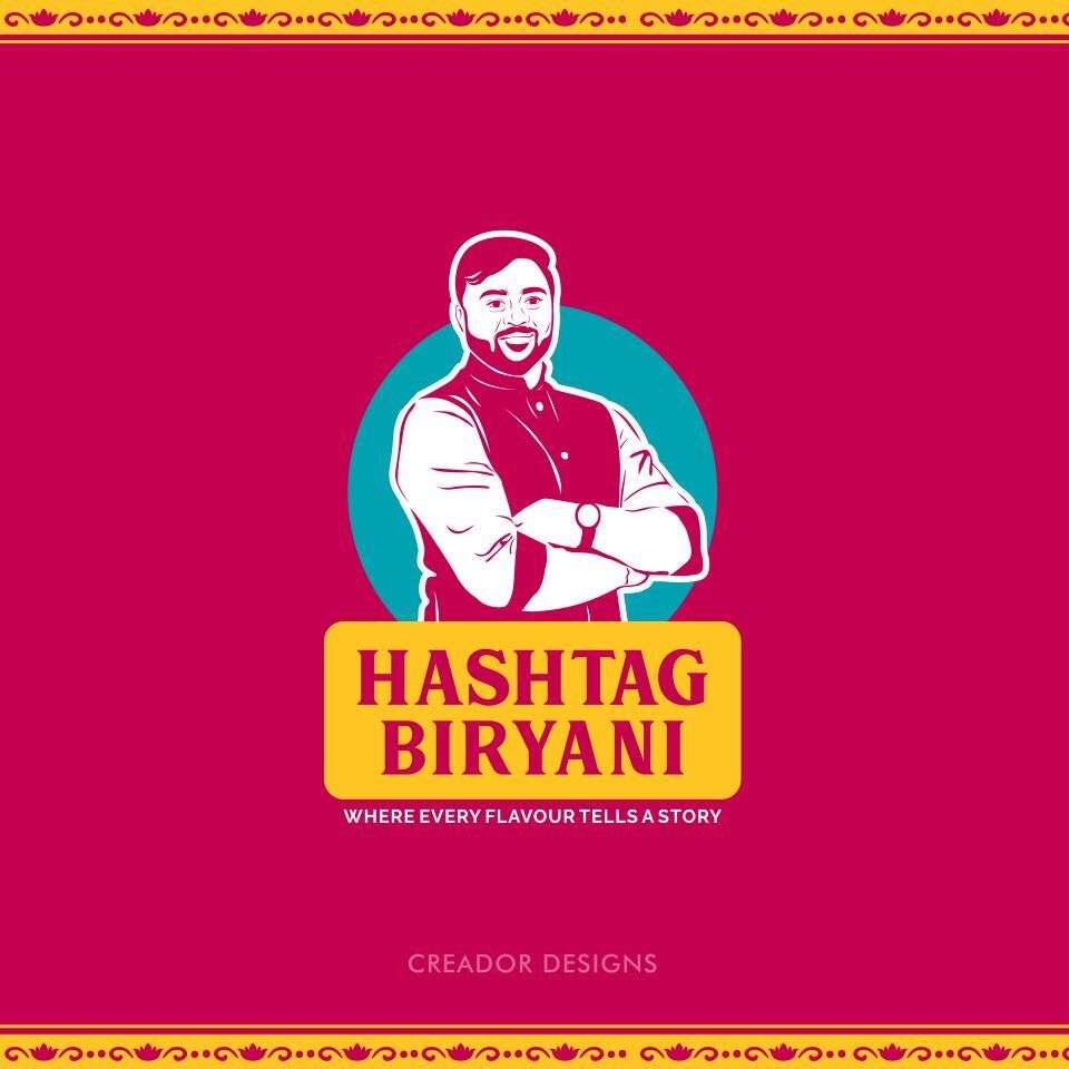 Logo Designing Hashtag Biryani