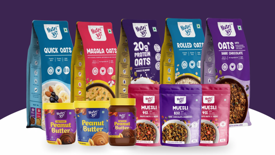 Oats, Muesli, Peanut Butter Packaging Design Nutri Byt 4