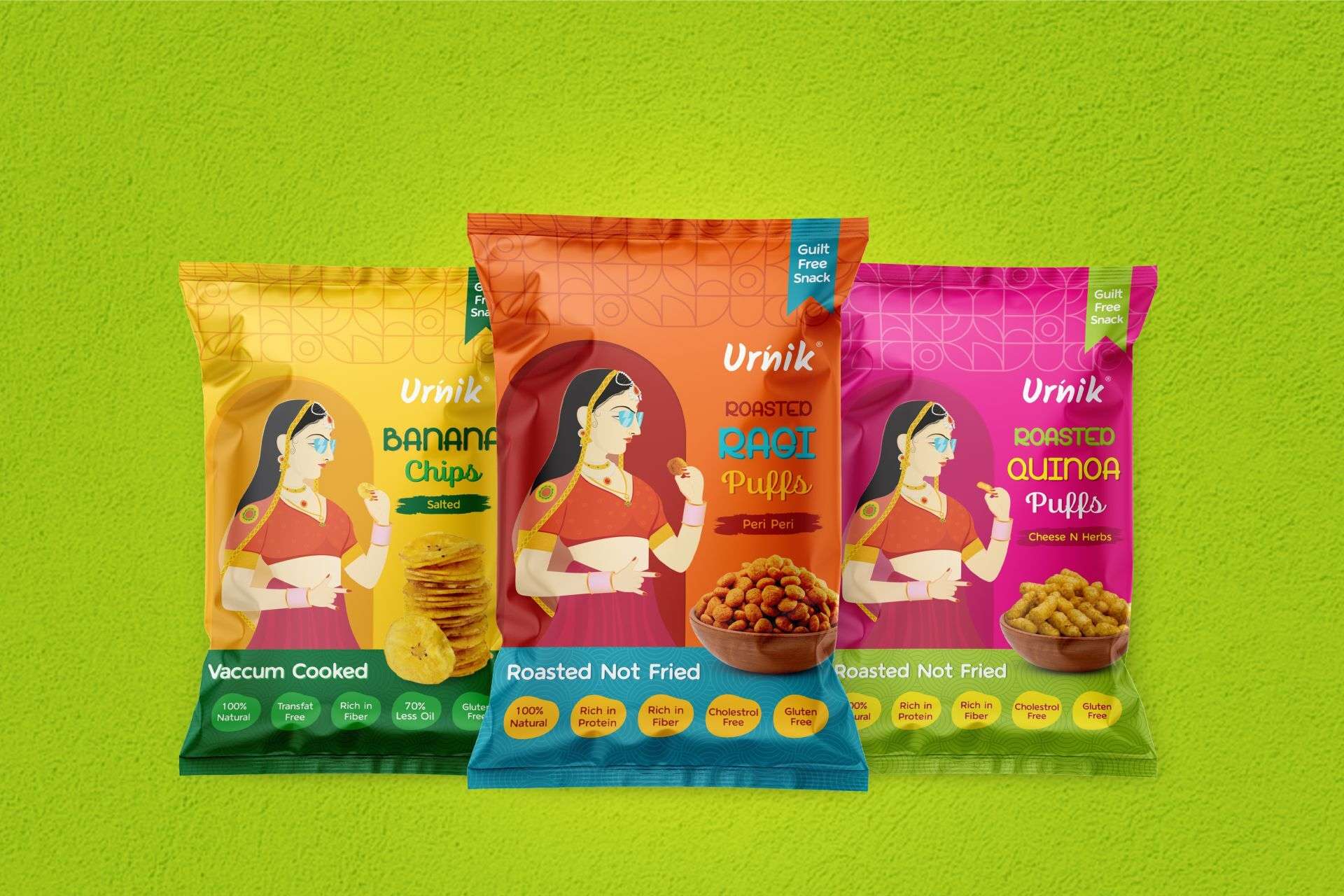 Snacks Packaging Design Urinik